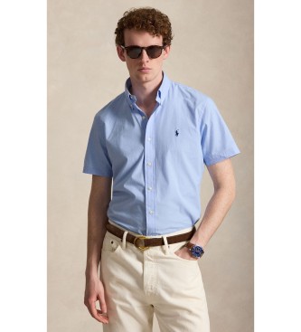 Polo Ralph Lauren para hombre. 710945315500 Camisa Custom azul (M), Casual, Algodón, Manga corta