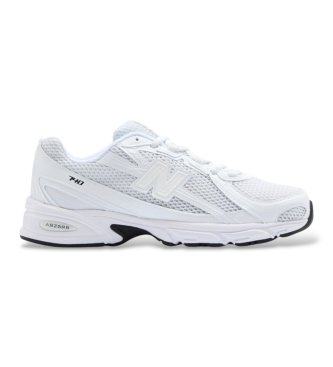 New Balance unisex. U740V2 Zapatillas 740 blanco (45), Plano, Cordones, Deportivo