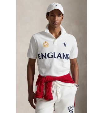 Polo Ralph Lauren para hombre. 710B20867001 Polo de Inglaterra Classic Fit blanco (XXL), Casual, Algodón, Manga corta