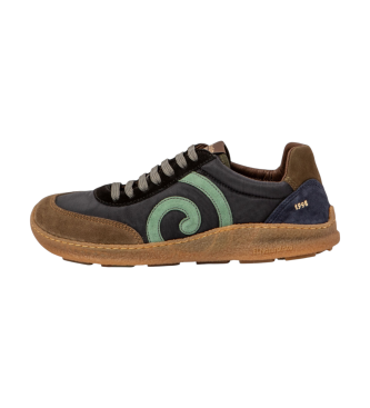 El Naturalista para hombre. 25435A101005_001 Zapatillas de Piel N5435A Oroel negro (40), Plano, Cordones, Casual