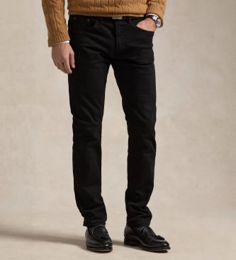 Polo Ralph Lauren para hombre. 710956083001 Jeans Sullivan Slim Fit elásticos negro (32/32), Casual, Algodón