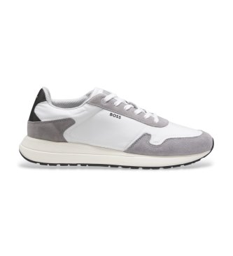 BOSS para hombre. 50568945 Zapatillas Vinston Runn blanco (41), Plano, Cordones, Casual