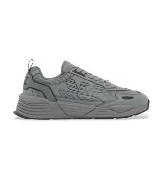 EA7 unisex. 7X000306_AF23595 Zapatillas Ace Runner Special Gris (45 1/3), Plano, Cordones, Casual