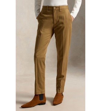 Polo Ralph Lauren para mujer. 211A96672001 Jeans elásticos Parkside Active Taper marrón (40), Beige, Casual, Algodón