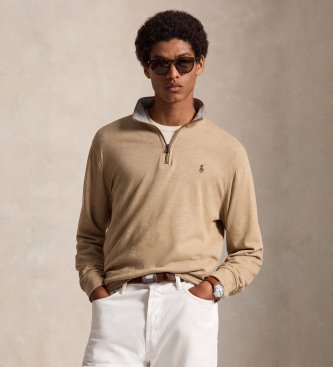 Polo Ralph Lauren Luxury Jersey Quarter-Zip Pullover långärmade t-shirts herr – bild 7