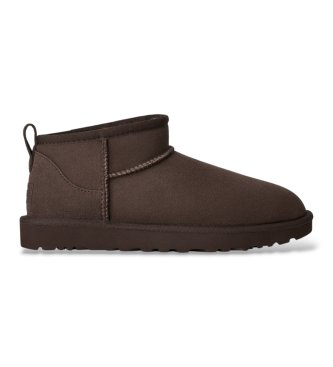 UGG para mujer. 1116109 Botas de piel Classic Ultra Mini chocolate