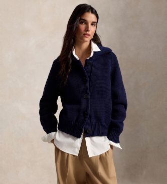 Cardigan i bomullsblandning