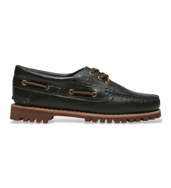 Timberland para mujer. TB0A2GNVANM1 Náuticos de piel Authentic verde (41 W), Plano, Cordones, Casual