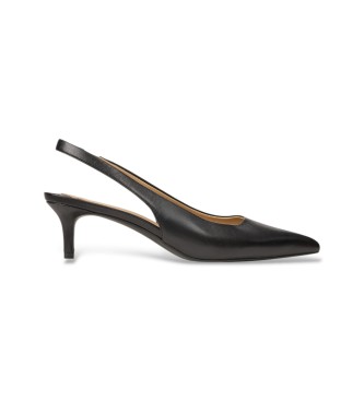 Lauren Ralph Lauren para mujer. 802P09033001 Zapato de salón Lolah II de piel negro (41), Plano, 3 a 5cm, 5 a 8cm, Ninguno, Casual, Clásico