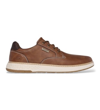 Skechers For Man. 205234 Waterproof Relaxed Fit, Garlan - Pryor Brown Sneakers (42), Flat, Laces, Casual