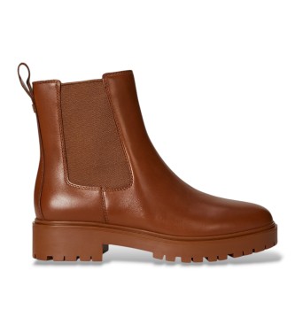 Lauren Ralph Lauren Per Donna. 802974476001 Stivaletti In Pelle Allyson Marrone (41), Basso, Nessuno, Casual