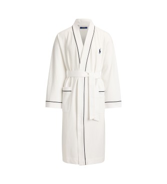 Polo Ralph Lauren Bata de punto de mezcla de algodón blanco