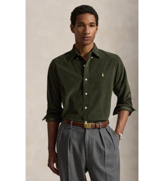 Polo Ralph Lauren Camisa de pana Custom Fit verde oliva