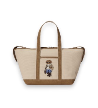 Minishoppingväska i canvas med Polo Bear-motiv