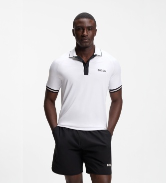 Boss Active slim-fit polo shirt with moisture management pikéer herr – bild 5