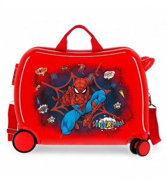 Joumma Bags para mujer/niña. 2079821 Maleta infantil Spiderman Pop rojo -38x50x20cm- (OSFA), Casual, Sintético, ABS/Policarbonato, moda infa