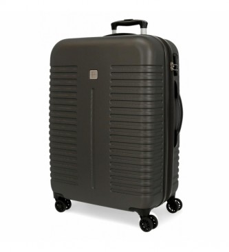 Roll Road unisex. 5089222 Maleta Mediana India rígida antracita -48x70x27cm- (OSFA), Casual, Gris, ABS/Policarbonato, Mediano, Roll Road out
