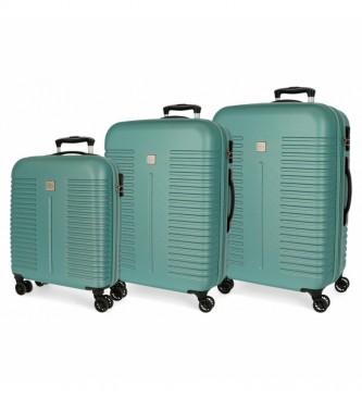 Roll Road para mujer. 5089425 Juego de Maletas India Rígidas turquesa -40x55x20cm/48x70x27cm/55x80x29cm- (OSFA), Casual, ABS/Policarbonato,