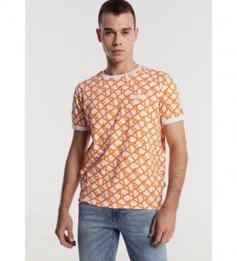 Six Valves para homem. T-shirt Full Print laranja Six Valves