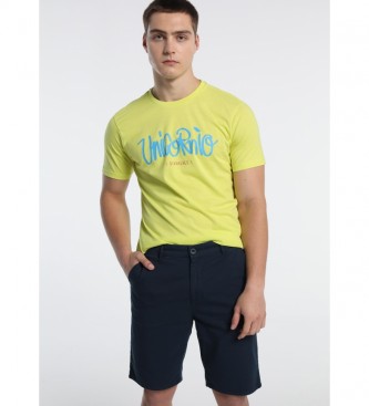 Six Valves para homem. T-shirt de Atitude amarela Six Valves