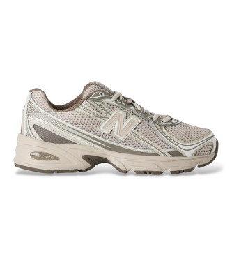 New Balance Unisex. U740V2 Brown 740 Sneakers (39.5), Flat, Laces, Casual, Mesh