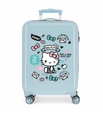 Joumma Bags para niña. 2151721 Maleta de Cabina Hello Kitty You are Cute rígida azul claro -38x55x20cm- (OSFA), Casual, ABS/Policarbonato, M