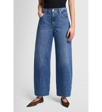 7 For All Mankind para mujer. 7U212C10SCZ Jeans Santa Cruz With Raw Cut azul (28), Casual, Algodón