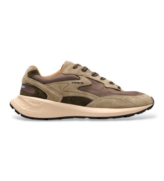 HOFF Zapatillas de Piel City Mkii marrón verdoso