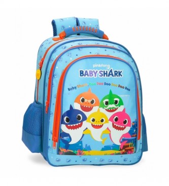 Joumma Bags para criança. Mochila escolar Baby Shark Mochila dupla -28