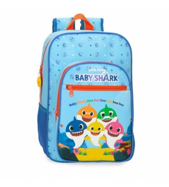 Joumma Bags para criança. Mochila escolar adaptativa Baby Shark -27x38