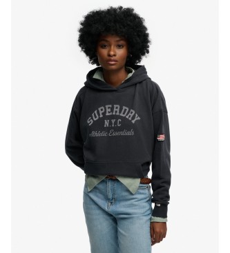 Superdry para mujer. W2012452A Sudadera con capucha Athletic Essentials Relax Hood marino (M), Casual, Algodón