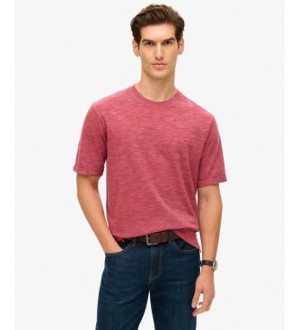 Superdry Camiseta Slub Marl rojo