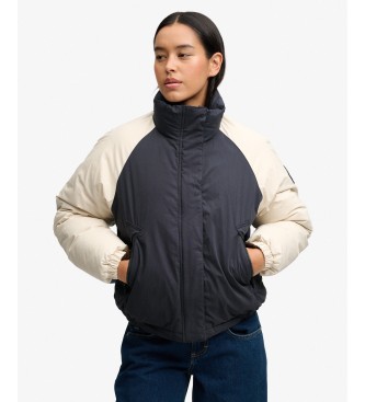 Superdry para mujer. W5012225A Chaqueta acolchada Cotton Blend Padded Shell marino (L), Casual, Algodón