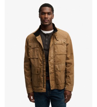 Superdry Chaqueta Merchant Racer Wax marrón