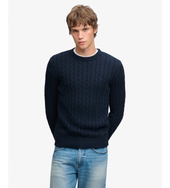 Superdry Jersey Cotton Cable marino