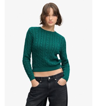 Superdry Jersey Essentials Cable verde