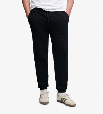 Superdry para hombre. M7011531A Pantalón Jogger Essential Company Logo negro (L), Casual, Algodón