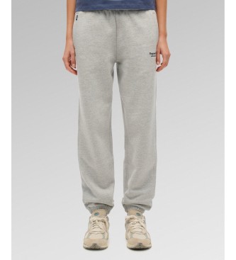 Superdry Pantalón Jogger Essential Logo Cuff gris