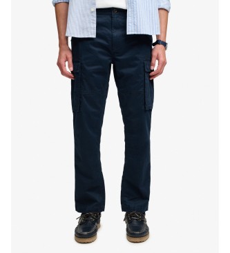 Superdry Pantalón cargo Slim Taper marino
