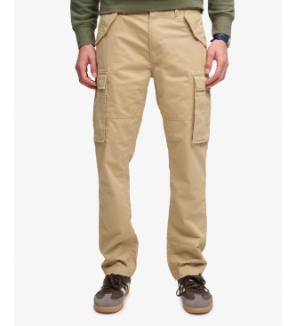 Superdry Pantalón cargo Slim Taper beige