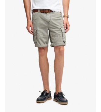 Superdry para hombre. M7110433B Pantalón corto Core caqui (30), Casual, Verde, Algodón