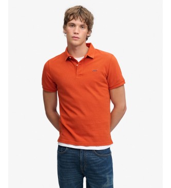 Superdry Polo Classic Pique naranja