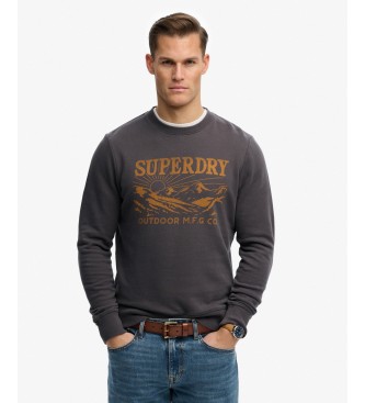 Superdry Sudadera Retro Outdoor marrón