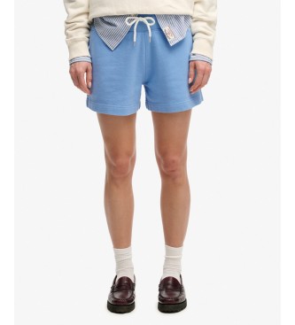 Superdry para mujer. W7110515A Short Studios azul (L), Casual, Algodón