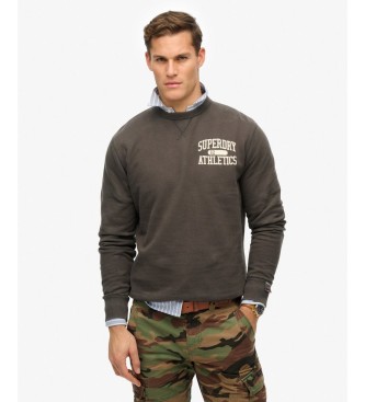Superdry For Man. M2014090A Athletic Ess Heather Grey Sweatshirt (Xl), Casual, Cotton