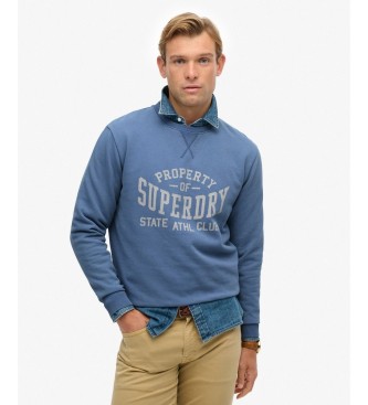 Superdry Sudadera Athletic Essential azul