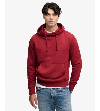 Superdry Sudadera con capucha Essential Logo rojo