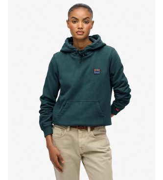 Superdry para mujer. W2012557A Sudadera con capucha Great Outdoors Relax verde (L), Casual, Algodón