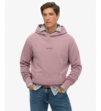 Superdry For Man. M2014031A Micro Logo Purple Hoodie (M), Casual, Cotton