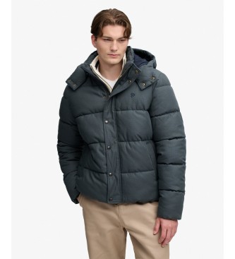 Superdry Chaqueta con capucha Premium Check verde